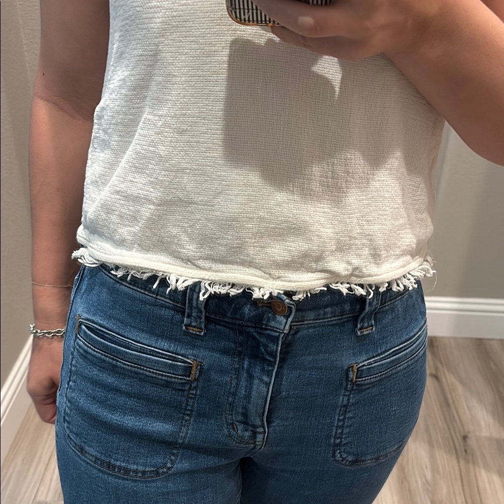 Sincerely Jules Cream Ruffled Backless Tank Top - Picture 3 of 7